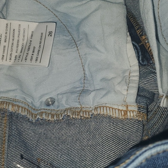 Kancan Jeans womens size 26 US 2 blue destroyed ripped distressed high rise - Picture 16 of 16